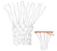 Rete da Basket di Ricambio Resistente a Tutte le Condizioni Atmosferiche, Compatibile con Canestri Standard Interni ed Esterni, 12 Passanti, 53 cm, in Poliestere Durevole