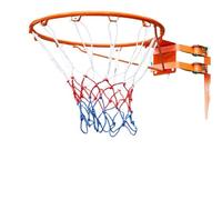 Rete Da Basket Portatile Canestro da basket 35/45 cm senza foratura, for interni ed esterni, standard, con rete sospesa, attrezzatura for l'allenamento(35CM Orange)