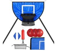 Rete da basket specifica per il trampolino, Rete sportiva - Con 3 palline e per il trampolino - Bambini Adulti Adolescenti Interno Esterno Casa Giardino