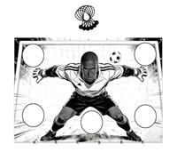Rete da calcio | per l'allenamento portatile - Bersaglio da calcio - Per uomini, adolescenti, adulti e bambini a scuola, sul campo di gioco, sul prato e nel giochi
