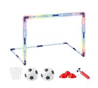 Rete da calcio per | Set di 2 gol da calcio | Gol da calcio all'aperto per giardino | Piccola rete da calcio portatile, attrezzatura sportiva per ragazze e ragazzi, campo interessato