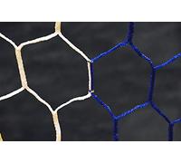 Rete da calcio per stadio bicolore - POWERSHOT - Forma esagonale - Bianca e Blu