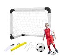 Rete da calcio portatile, rete da calcio pieghevole, resistente, per bambini, facile da installare, con borsa per il trasporto, attrezzatura per la pratica giovanile, per interni ed esterni, per