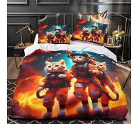 Rete da calcio Set Di Copripiumino Set di 3 Pezzi morbida microfibra stampa di 3D con federa per cuscini con cerniera stile sportivo-d'azione copripiumino for coppie e adulti Double（200x200cm）