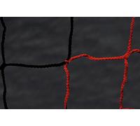 Rete da calcio ultra resistente nera e rossa - POWERSHOT - 7.32 x 2.44 x 2 x 2m