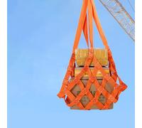 rete da carico Rete di sollevamento for carichi pesanti, rete di sollevamento in poliestere arancione con fori a maglie da 5x5/10x10/15x15/20x20 cm(3x3m - Load 4ton(15cm mesh))