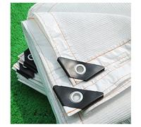 Rete da giardino con protezione UV al 90%, resistente alle temperature, in tessuto resistente al vento, per esterni, colore bianco, 1 x 2 m, ideale per piante e recinzioni