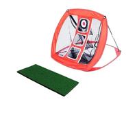 Rete da golf Set di rete da golf multifunzionale for la pratica dello swing, protezione for palla, attrezzatura for allenamento indoor e outdoor, accessori(Orange+pads)