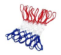 Rete da Pallacanestro Durevole Rete da Pallacanestro Rossa Bianca Blu Rete da Maglia in Nylon Resistente per reti da Basket Adatto per Attrezzature Sportive da Basket Standard per la casa