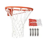 Rete Da Pallacanestro Esterno | Cerchio da Basket a Parete con Rete | di Scopo Anti-Ruggine per Palestra Scuola Centro Fitness Fienile Camp