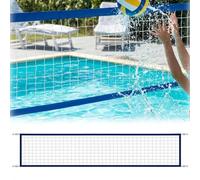 Rete da pallavolo da piscina per piscine interrate, 4,8 x 0,9 m, rete portatile da esterno e rete da tennis per giochi da piscina in giardino