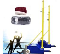 Rete da pallavolo portatile con pali resistenti e base riempibile per sport indoor outdoor