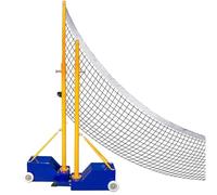 Rete da pallavolo, supporto per pallavolo/badminton con base più stabile, ruote portatili, utilizzo interno ed esterno, palestra al coperto.,