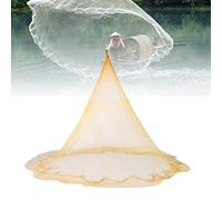 Rete da pesca 3 m x 4 m a mano di lancio rete da pesca in nylon monofilamento per pesci, facile da lanciare a mano, strumento di pesca facile da lanciare