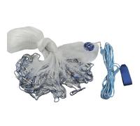 Rete da pesca, 4,2 m, pronta all'uso | Con corda da 10 m, larghezza delle maglie 1,5 x 1,5 cm, distributore di linea, non necessita di montaggio, per fiumi, laghi