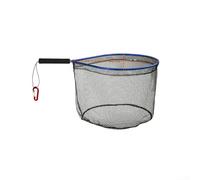 Rete da pesca a mosca con manico in EVA rivestito in rete per una facile cattura (blu)