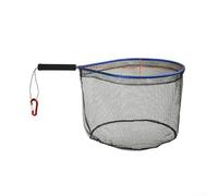 Rete da pesca a mosca con manico in EVA rivestito in rete per una facile cattura (C blu)