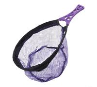 Rete da pesca a mosca pieghevole con borsa a rete a nido d'ape e impugnatura antiscivolo luminosa per lancio e atterraggio pesce viola, dimensioni 46 x 29 x 20 cm (piccola viola)
