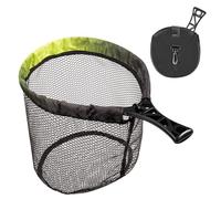 Rete da pesca a mosca - Retino da pesca pieghevole 96 cm in gomma nylon - Rete telescopica per salmone pesce gatto | Stoccaggio compatto per kayak pagaia all'aperto principianti
