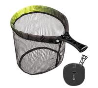 Rete da pesca a mosca - Retino da pesca pieghevole 96 cm in gomma nylon - Rete telescopica per salmone pesce gatto | Stoccaggio compatto per kayak pagaia all'aperto principianti