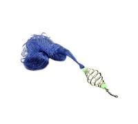 Rete da pesca, attrezzatura da pesca Rete da pesca di 6 misure, rete da pesca con perline luminose in rame, rete da pesca a molla, attrezzatura da pesca, girella con cuscinetto a sfere a maglie piccol