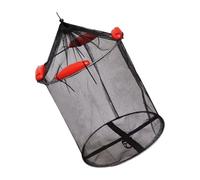 Rete da pesca con grande apertura e meccanismo di piegatura rapida. Cinghie in nylon resistenti per una presa affidabile. Cordoncino per serbatoio di acqua salata