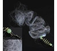 Rete da pesca con perline luminose per la pesca di banchi, design a molla in rame, varie dimensioni per soddisfare tutte le esigenze di pesca (11 maglie)