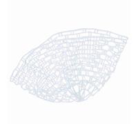 Rete da pesca in gomma Borsa in rete di ricambio trasparente Rete da guadino in gomma morbida leggera e portatile a prova di intoppo per la pesca a mosca all'aperto (Misura media 100 cm)