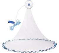 Rete da Pesca in Nylon Monofilamento per Gamberetti, Pesce e Carpe - Retino Con Corda da 8 m (2,4 m)