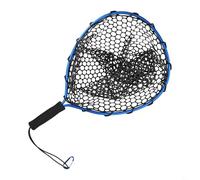 Rete da pesca per mosche e carpe, design telescopico con caratteristiche in alluminio leggero e silicone (blu)