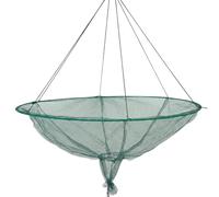 Rete da pesca per pesca al molo|Reti da Rete a cerchio pieghevole in nylon portatile per pesciolini da esterno, 59 spiegata/13, 4 piegata