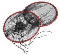 Rete da Pesca Pieghevole Coulisse, Grande Capacità, Nero | Plastica e Rete a Maglia, per Granchi e Pesci, Facile da Riporre, Mantiene il Contenuto in Vita