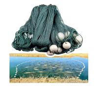 Rete da pesca pieghevole portatile profonda 2-8 m, reti da circuizione da spiaggia in nylon fatte a mano, attrezzatura da pesca in rete for stagni fiumi laghi(2F,H3.0m/9.8Ft L40m/131Ft)