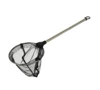 Rete da Pesca Pieghevole Telescopica in Acciaio Inox e Cotone | Asta Retrattile a Sezioni, Nera, per Pesci e Acquario, Resistente alla Corrosione, Non Si Rompe Facilmente