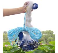 Rete da Pesca Rezzaglio da Pesca con Affondatore di Piombo Rete da Pesca da Lancio a Mano Diametro Variabile da 1,8 metri a 7,2 metri Adatto per Stagni, Fiumi (8FT)