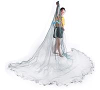 Rete da Pesca Rezzaglio da Pesca con Affondatore in Ferro Rete da Pesca da Lancio a Mano Diametro Variabile da 1,8 Metri a 6,0 Metri Adatto per Fiumi, Laghi