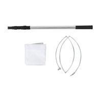 Rete da pesca telescopica con manico in lega di alluminio, rete da cattura estensibile, leggera e portatile, per bambini, per esplorazione all'aperto, rete per gamberetti con