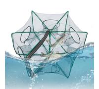 Rete da pesca - Trappola pieghevole da 40,6 cm, in nylon, leggera trappola portatile per fiumi, laghi o laghetti, design durevole e facile da usare, ideale per gite di pesca all'aperto