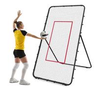 Rete da Rimbalzo per Pallavolo, 2,1 x 1,2 m Regolabile con Angolo di 45/60/75/85 Attrezzatura per Allenamento di Pallavolo per Adulti e Bambini per Giardino Stadio Scuole
