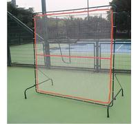 Rete da rimbalzo portatile ad angolo regolabile per pratica di tennis e baseball, uso interno ed esterno