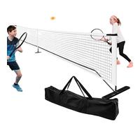 Rete da tennis da cortile, barriera sportiva pieghevole portatile, attrezzatura da tennis compatta e staccabile, rete resistente per esercitazioni sul campo, telaio leggero da allenamento per interni