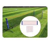 Rete da Tennis Portatile 4m - Set Mini Rete da Tennis per Giochi in Giardino - Costruzione Resistente - Blu - per , Festa ', Natale, Capodanno (Supporto Non )
