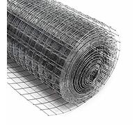 Rete da voliera 4 angoli Maglie 12x12mm Rotolo da 25m alto 50cm In acciaio zincato