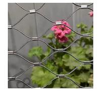 Rete decorativa per recinzioni, 1-30 m², rete metallica per piante rampicanti, corda flessibile in acciaio inox, diametro 5 mm, per scale, balconi, ringhiere, giardini, aree giochi(1x4m)