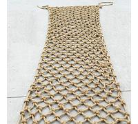 Rete Decorative in Corda per Interni o Esterni, Protezione di Sicurezza Corda Della Canapa Rete, Bambino Ringhiera del Balcone per Protettiva Rete di Corda, Rete Gatti Balcone Rete Canapa (3x7m)