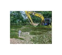 Rete delimitazione cantiere di plastica con foro ovale 1,5x50 m verde