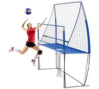 Rete di allenamento per pallavolo, Stop That Ball, rete di allenamento per pallavolo, set da pallavolo, per casa, palestra, scuola, parco giochi e altre attività all'aperto (blu)