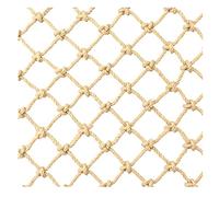 Rete di canapa ecologica per la protezione delle piante da giardino, corda di iuta, rete decorativa da arrampicata per bambini, rete di sicurezza per portico (2 x 7 m)