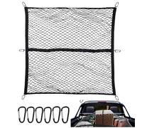 Rete di carico per camion, rete per bagagli altamente elastica per letto pick-up, semplice organizer a rete estensibile, adatta per grandi SUV, furgoni, autobus, 1,2 x 1,2 m, estensibile fino a 2,4 m