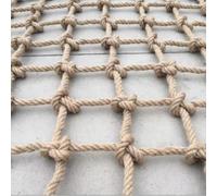 Rete di Corda di Canapa per Sicurezza e Decorazione, Scala di Corda per Bambini e Animali Domestici, Rete di Corda Versatile, Rete di Protezione per(Size:1.5mx3m(4.9x9.8ft),Color:Maglia quadrata)